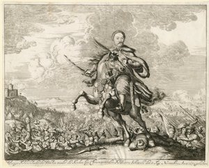1673年1月11日，约翰三世·索比斯基国王在霍京战役中 作者 不明