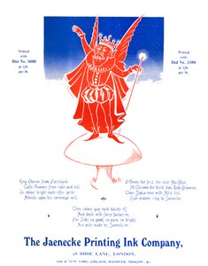 Oberon国王-Jaenecke印刷油墨公司，1907年 作者 不明