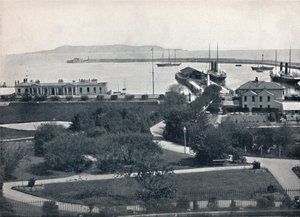 金斯敦（Kingstown）-海港全景，1895年 作者 不明