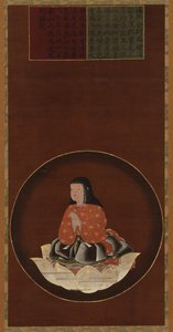 工藤大士作为一个坐在莲花上的孩子，室町时期，15-16世纪。 作者 不明
