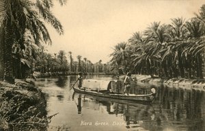 巴士拉库拉溪（Cora Creek），巴士拉（c1918-c1939）。 作者 不明
