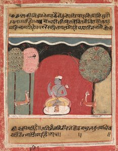克里希纳斯（Krishnas Insomnia），Rasikapriya的Page，1634年。 作者 不明