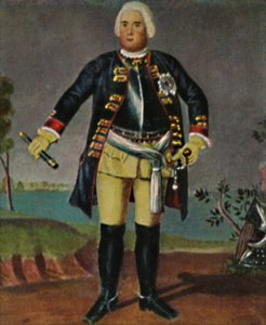 弗里德里希·威廉一世国王诉普鲁士1688-1740。 -魏德曼（Weidemann）绘画后的雕刻作品，1934年。 作者 不明