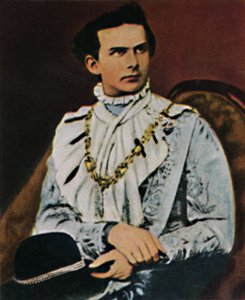 巴伐利亚国王路德维希二世（1845-1886年），1934年。 作者 不明