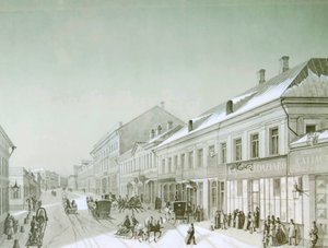 Kuznetsky Most，俄罗斯莫斯科，1840年代。 作者 不明