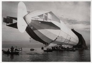 LZ 6进入浮动衣架，哈雷，德国，c1909-1910 1933年 作者 不明