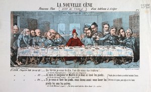 La Nouvelle Cene，巴黎公社，1871年 作者 不明