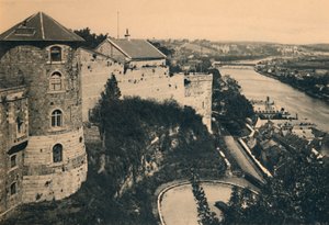 城堡之塔和默兹全景，c1900 作者 不明