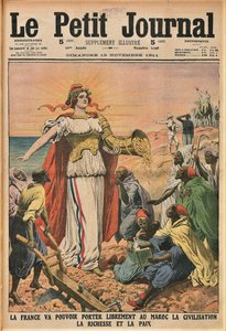 La mission civilisatrice 文明化的使命。小报》，1911年11月19日，1911年。 作者 Unbekannt