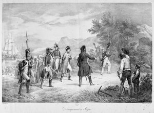 1815年3月降落在弗雷瑞斯 作者 不明