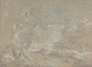 景观，17世纪。 作者 不明