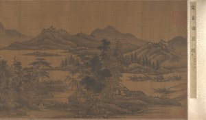 景观，17世纪。 作者 不明
