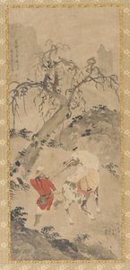 景观：斑驳的马和骑手，16世纪。 作者 不明