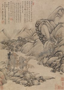 景观：中秋前夕，建于1686年。 作者 不明