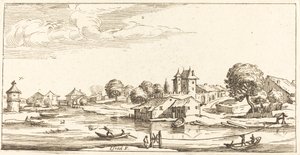景观，在1635年或之后。 作者 不明