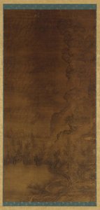 景观：垂直的悬崖和粗糙的水，17世纪。 作者 不明