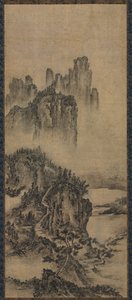 1500年代初，与遥远的神庙共处风景。 作者 不明