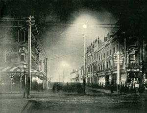 朗塞斯顿之夜布里斯班街，1901年。 作者 不明