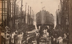 HMS Lion在1910年8月，c1910，1935年推出 作者 不明
