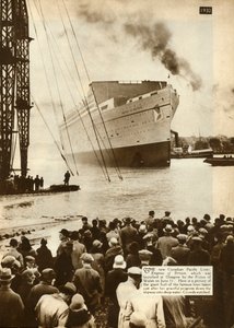 1935年6月11日，英国格拉斯哥皇后号成立。 作者 不明