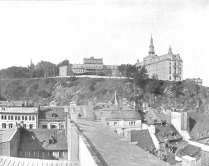 加拿大魁北克市的拉瓦尔大学建筑，约摄于1900年。 作者 不明