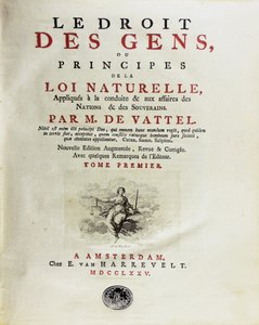 适用于行为的国家法律或自然法原则，1775年。 作者 不明