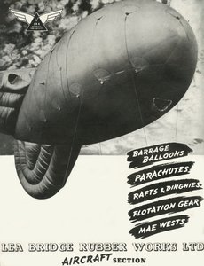 利桥橡胶厂有限公司-飞机部，1941年。 作者 不明