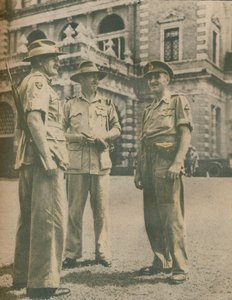 1945年5月3日，缅甸沦陷后，缅甸运动的领导人在仰光会面 作者 不明