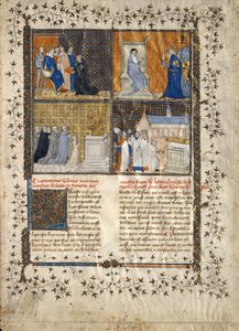 Valerius Maximus手稿的叶子，法国，约1380-90。 作者 不明