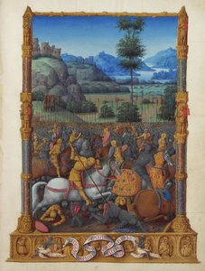 Les Très Riches Heures du Duc de Berry, Folio 95r - 大卫的胜利 作者 不明
