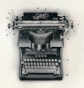 轻型Yost打字机，1916年 作者 不明