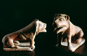 公元前3世纪，突尼斯Kerkouane的狮子 作者 不明