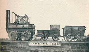 1号机车，为斯托克顿和达灵顿铁路而建，1825年，1906年 作者 不明