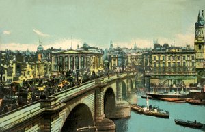 伦敦桥，伦敦，1910年。 作者 不明