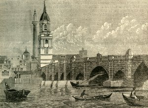 伦敦桥，c1872。 作者 不明