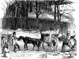 伦敦冰车，1850年 作者 不明