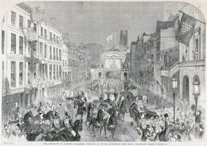 伦敦对亚历山德拉公主的欢迎，1863年 作者 不明