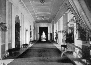 长廊，白宫，华盛顿，美国，1908年 作者 不明