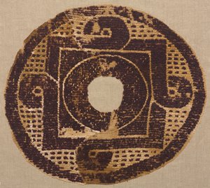 300到400年代的毛毯或被套制成的环状Roundel。 作者 不明
