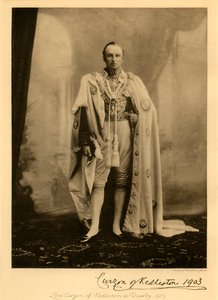 Kedleston的寇松勋爵（Lord Curzon）担任总督，1903年，1925年。 作者 不明