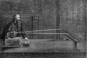 开尔文斯勋爵镜检流计，1876年 作者 不明