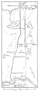 迈修斯勋爵向莫德河前进的路线，1902年 作者 不明