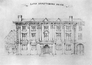 1908年，阿尔德斯盖特街（Aldersgate Street）的谢夫伯里勋爵勋爵故居 作者 不明