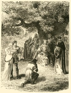 路易九世（Louis IX），《万森森林中的正义》，13世纪，1890年。 作者 不明