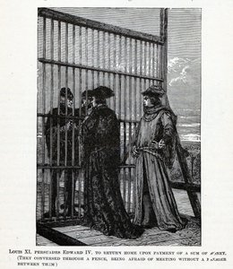 路易十一说服爱德华四世返回一笔钱，1882年 作者 不明