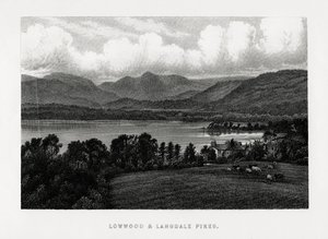 Lowwood and Langdale Pikes，坎布里亚郡湖区，1896年 作者 不明