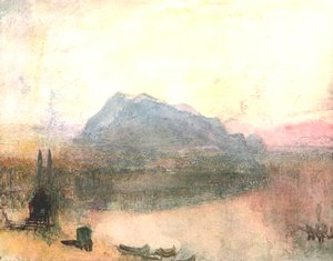 卢塞恩与莱吉人：黎明早期，c1840年代，c1900年。 作者 不明