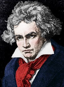 路德维希·范·贝多芬1770-1827年，德国作曲家兼钢琴家，十九世纪 作者 不明
