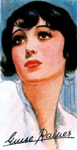 路易斯·雷纳（Luise Rainer），1910年，两次获得奥斯卡奖的电影女演员，二十世纪 作者 不明