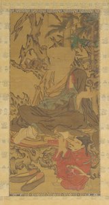 罗汉和随从，1368-1644。 作者 不明